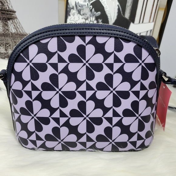 NWT Kate Spade Hollie Spade clover geo dome xbody - Picture 3 of 6